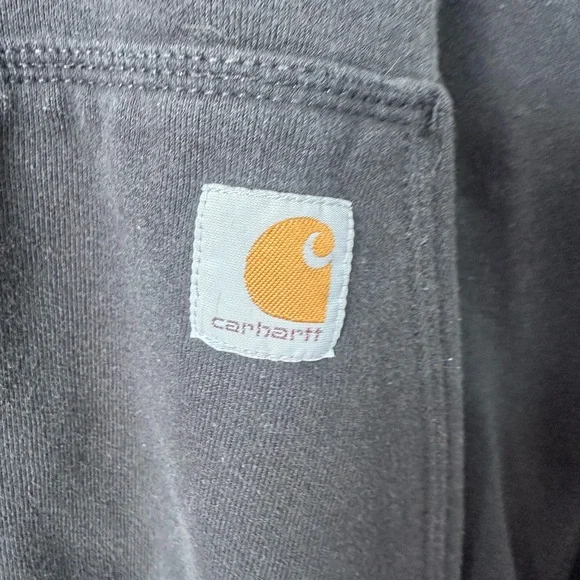 Carhartt Original Fit Zip Up Hoodie Gray Black Sweatshirt Small - Picture 5 of 6
